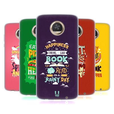 HEAD CASE DESIGNS ILLUSTRATION TYPOGRAPHY SOFT GEL CASE FOR MOTOROLA PHONES