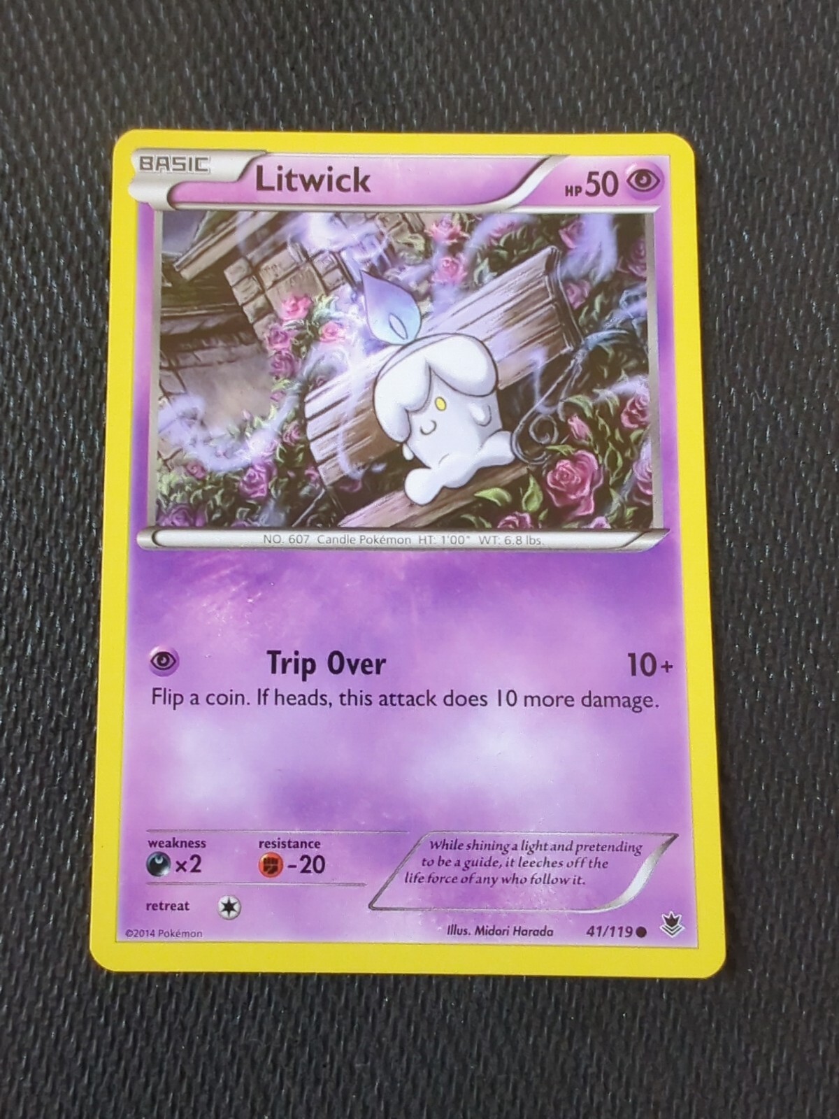 Pokémon TCG Litwick Phantom Forces 41/119 Regular Common