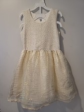 The Children's Place Sparkling Gold Party Dress for Girls Size 10/12