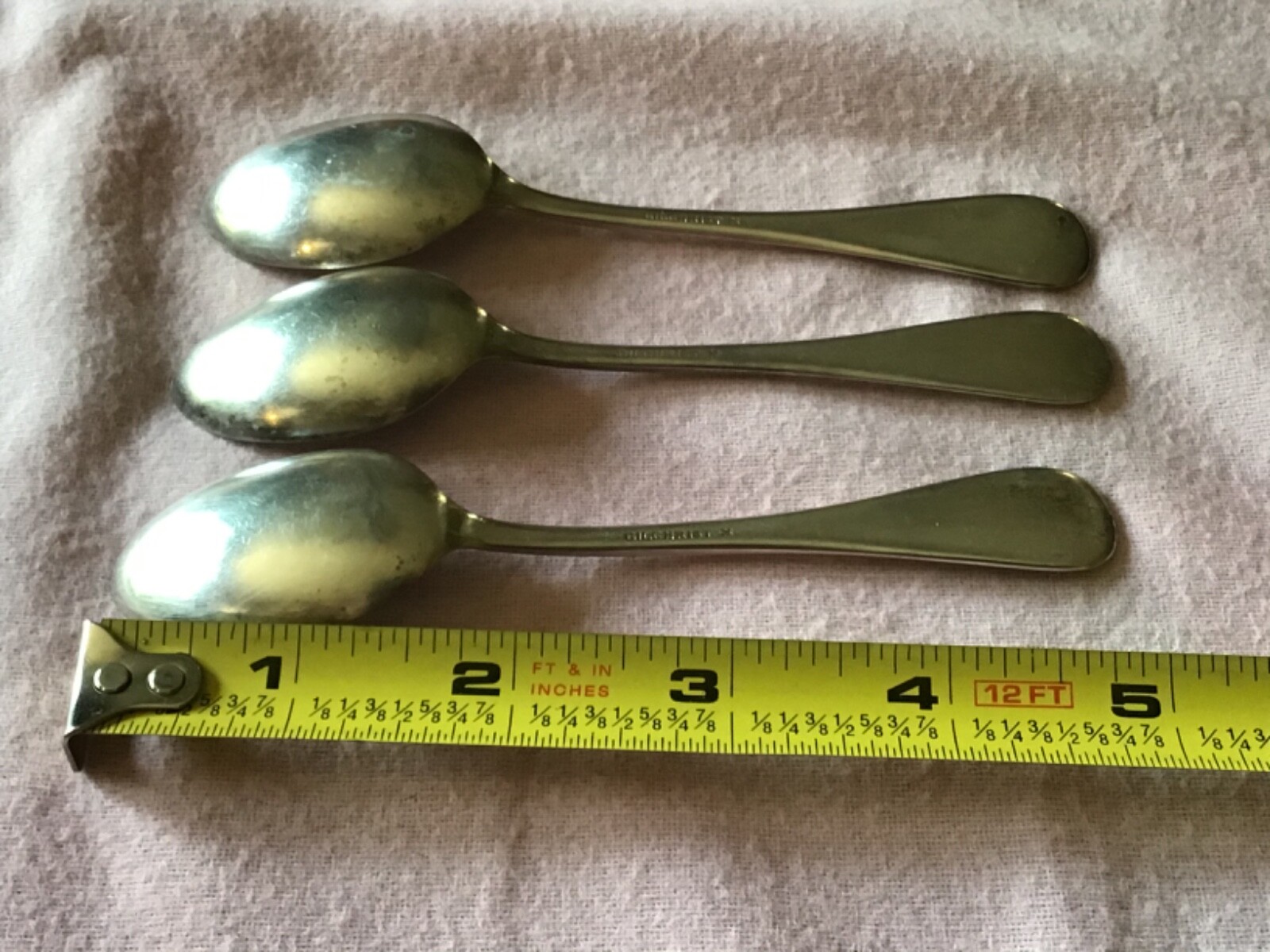 3 Silver GILCHRIST X 5" Spoons eBay