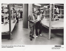Woody Allen Tony Sirico Mighty Aphrodite Movie 8x10 Vintage Press Photo