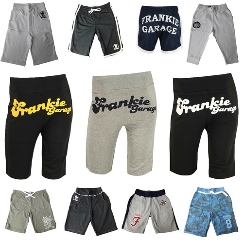 PANTALONE TUTA CORTO FELPATO UOMO FRANKIE GARAGE TG. DA XS a XL VARI COLORI  | eBay
