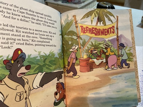 A Little Golden Book Disney’s Tale Spin Ghost Ship Andrew Helfer - Picture 6 of 9
