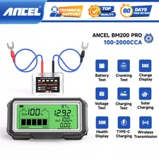 ANCEL BM200 PRO 12V LED Car Battery Tester Monitor Charging Capacity Analyzer
