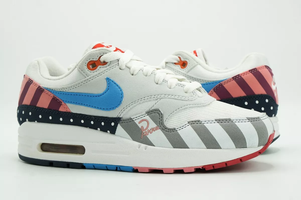 Lyrisch Reizen Somber NIKE AIR MAX 1 USED SIZE 4 PARRA WHITE MULTI COLOR AT3057 100 | eBay