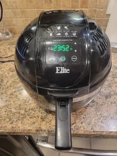 Elite by Maxi-Matic Platinum 3.5 Quart Electric Digital Air Fryer Cooker.1400-wa