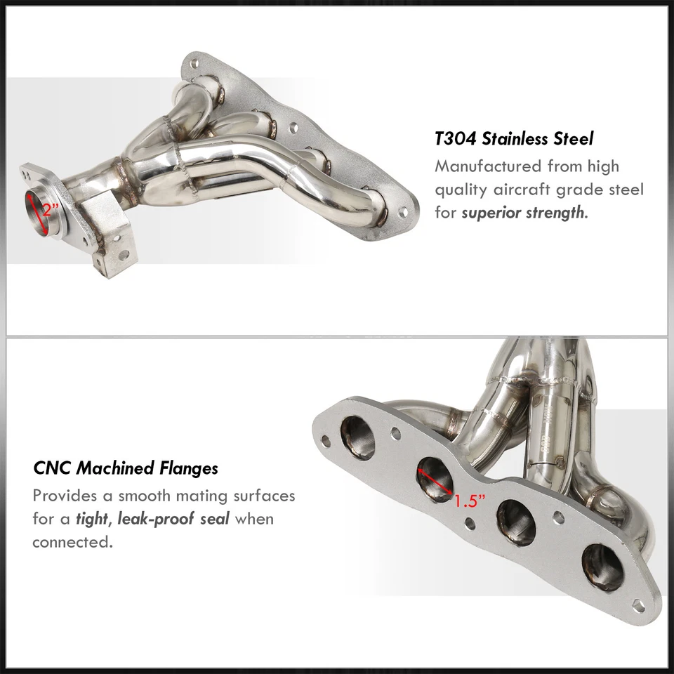 Stainless Steel Exhaust 4-1 Header Manifold For 2006-2010 Toyota Yaris 1.5L DOHC Foto 2 de 4