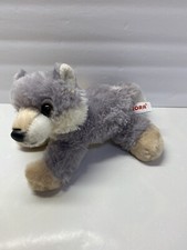 Aurora Wolsey Wolf Plush 8" Mini Flopsie Stuffed Animal Small Toy Grey Lovey