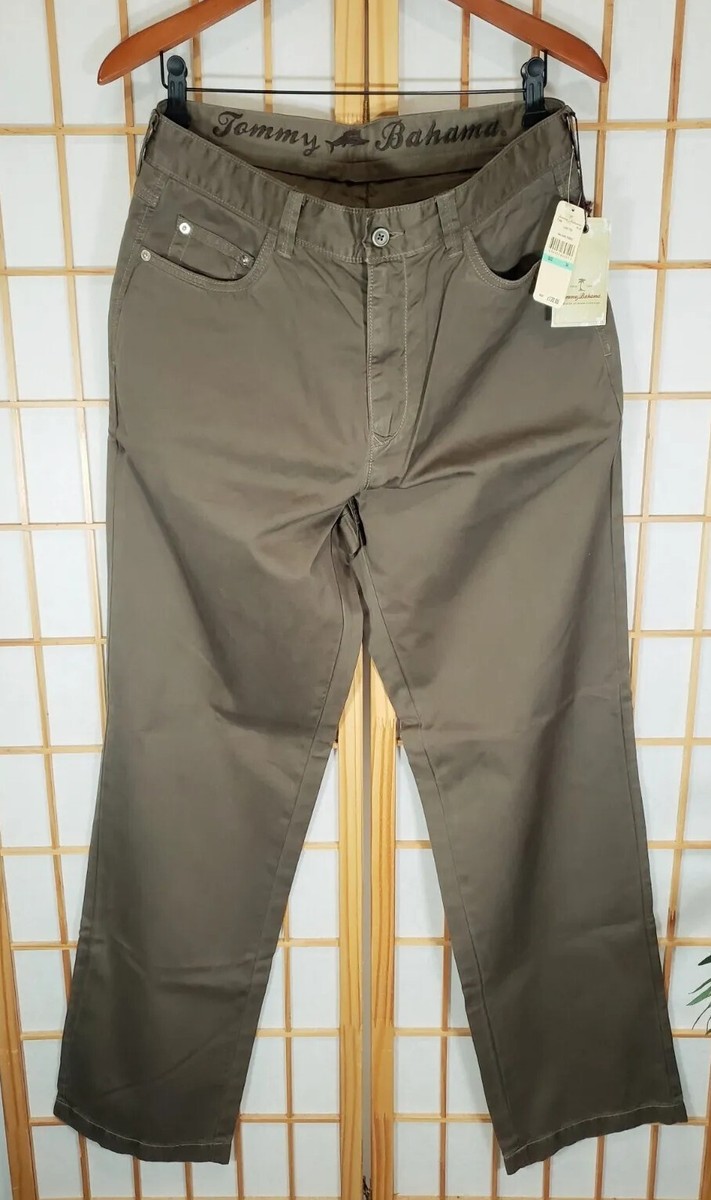 Tommy Bahama RN 86549 Long Pants Dark Pebble 100% Cotton