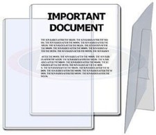 Lot of 5 BCW 8.5 x 11 Rigid Topload Photo / Document Holders with Built In Stand