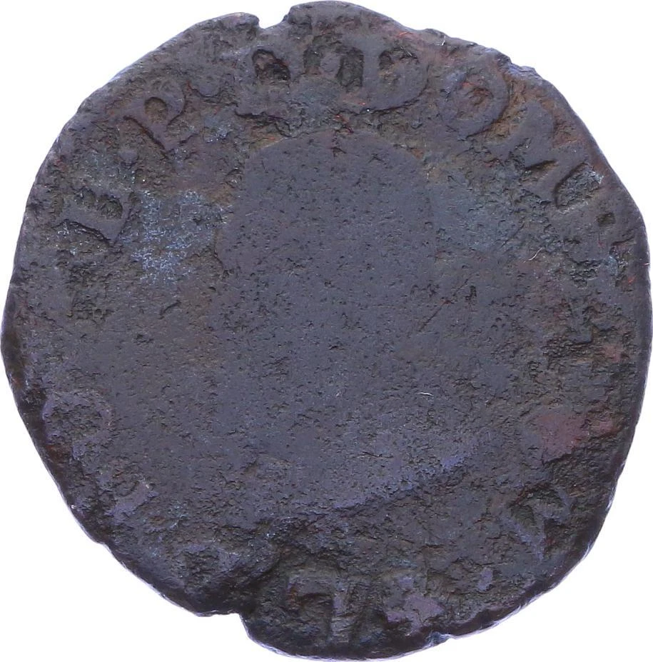 O2869 Rare R2 Dombes Louis II double tournois 2e type 1582 Trévoux ->Make offer - Photo 2/2