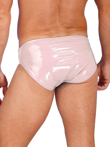 Slip uomo sexy pelle intimo wet look elastico in vita mutande lingerie - Foto 38 di 87
