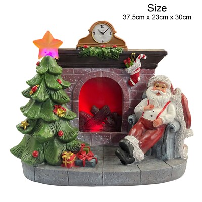 Weihnachten sehr großer Weihnachtsmann beleuchtet Kamin Ornament (NF36650) Xmas