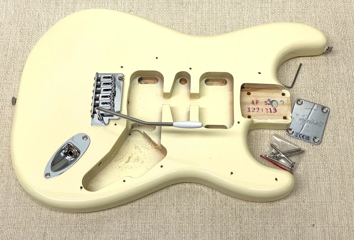 Fender Squier Strat 2-PT TREMOLO BODY w/ HARDWARE Olympic White