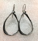 NWOT Or Paz Sterling Silver 925 Pear Shape Drop Large Earrings Israel PZ / au — photo 1