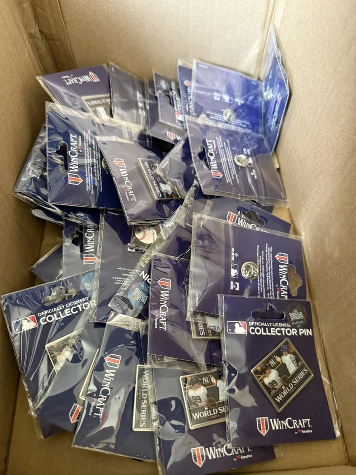 WORLD SERIES 2024 AARON JUDGE & SHOHEI OHTANI COLLECTOR PIN YANKEES LA DODGERS - Image 2 of 2