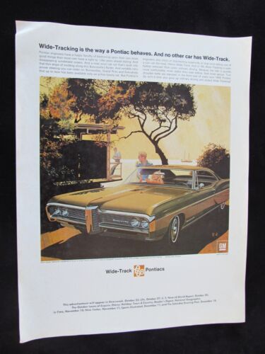 Lot of 11 1968 Pontiac Dealer Only SAMPLE Magazine Advertisements Firebird GTO - Picture 16 of 18