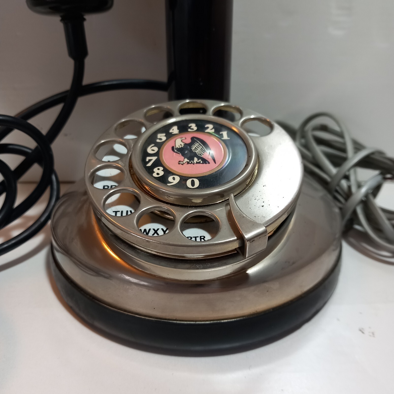 Vintage Radio Shack Replica Bonnie & Clyde Candlestick Rotary Telephone