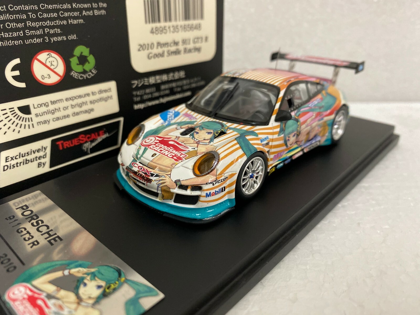 1:43 FUJIMI TSM GOOD SMILE RACING MIKU HATSUNE PORSCHE 997 911 2010 SUPERGT