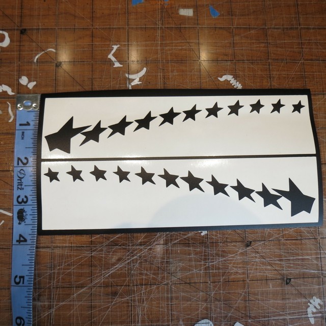 Vinyl paint masking, stencil, decal for RC bodies (Stars) eBay