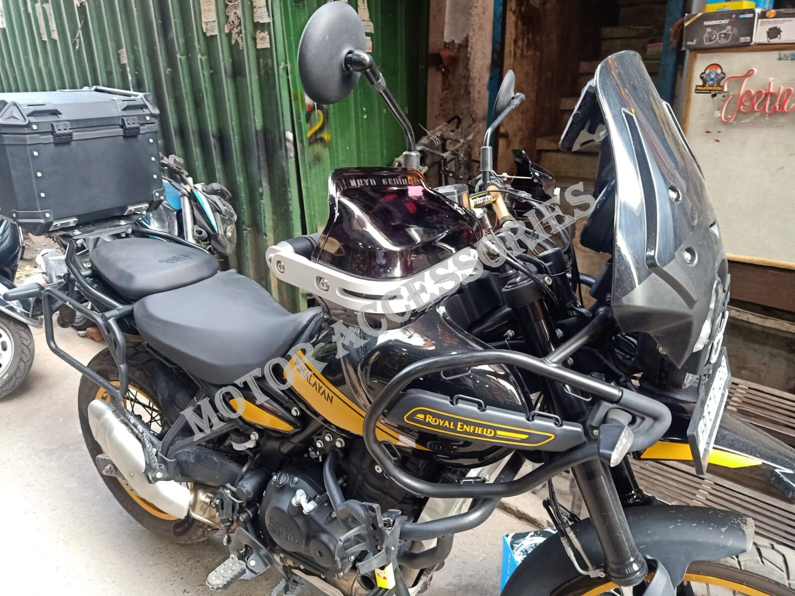 Fit For Royal Enfield New Himalayan Guerrilla 450 Tinted Black Hand Guard Kit