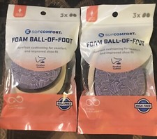 2 Packs SOFCOMFORT Foam Ball Of Foot 3-Pack Women's One Size Multicolor