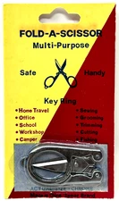Portable Folding Scissors - 3.5" - Sharp Mini Pocket Cutter Travel Keys Crafts