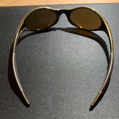 Oakley Eye Jacket Sunglasses Black Gold Fashion Men's Accessories