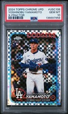 Yoshinobu Yamamoto [X-fractor] #USC108 Prices | 2024 Topps Chrome