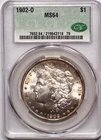 1902  New Orleans MORGAN SILVER DOLLAR CAC MS64 Rim Toner