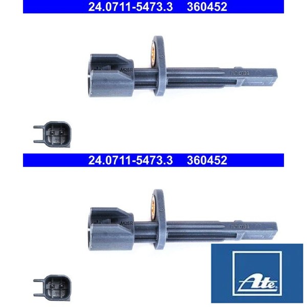 2X Sensor FüR Raddrehzahl ATE 24.0711-5473.3 2 Sensor Raddrehzahl-image