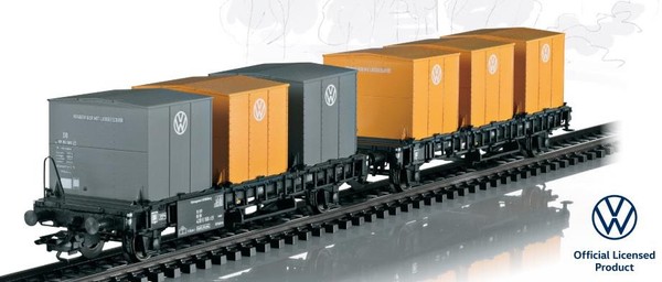 MäRklin 46661 H0 Flachwagen BehäLtertransport Vw (2Er Set) Ep. Iv Db-image