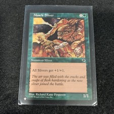 Muscle Sliver Magic the Gathering Tempest Common, 1997 LP Single Card