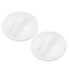 2pcs Washer Dryer Control Knob 2x1.2" Washing Machine Timer Knob White