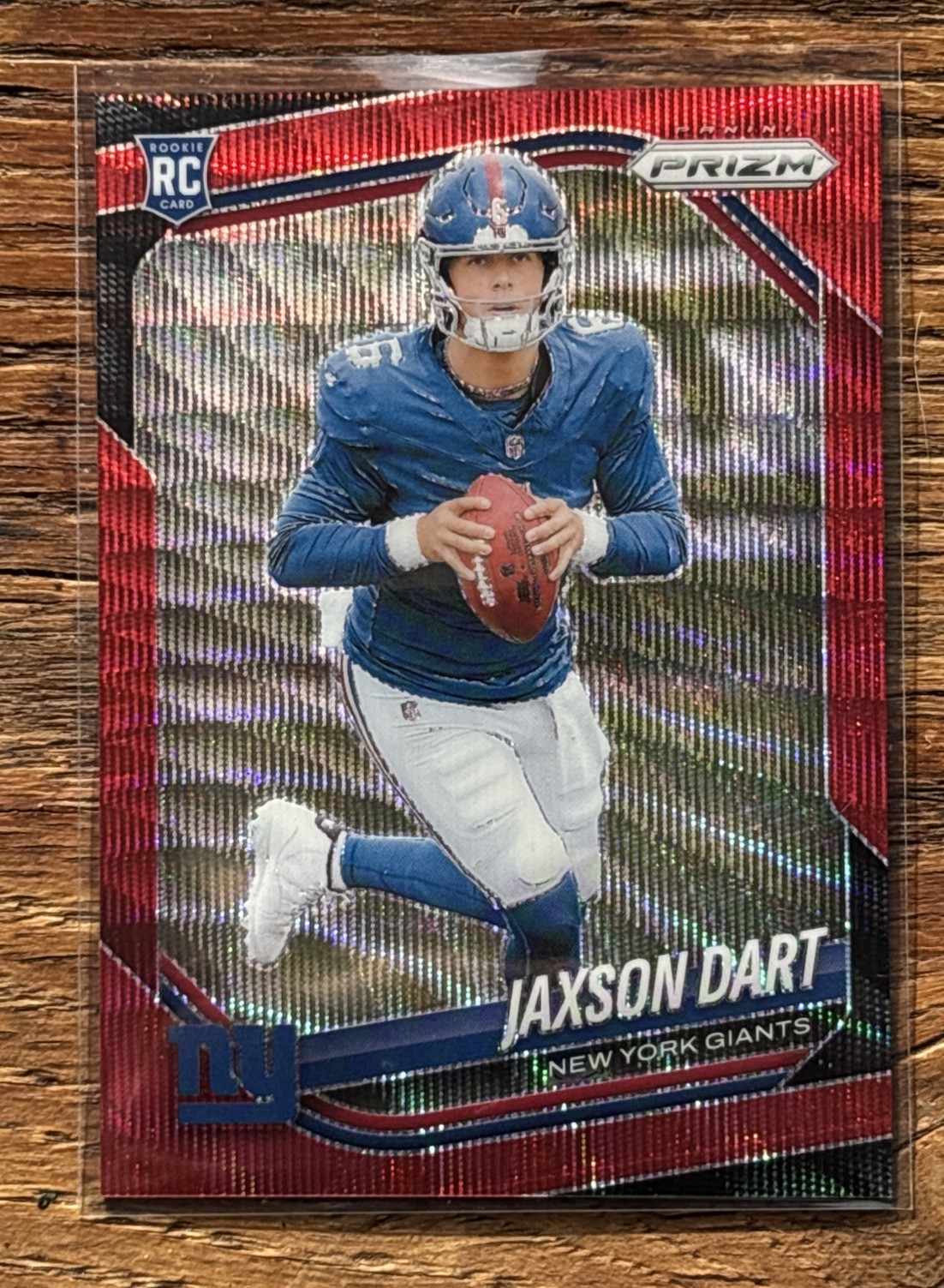 2025 Panini Prizm Jaxson Dart #332 Red Wave Prizm /149 MINT