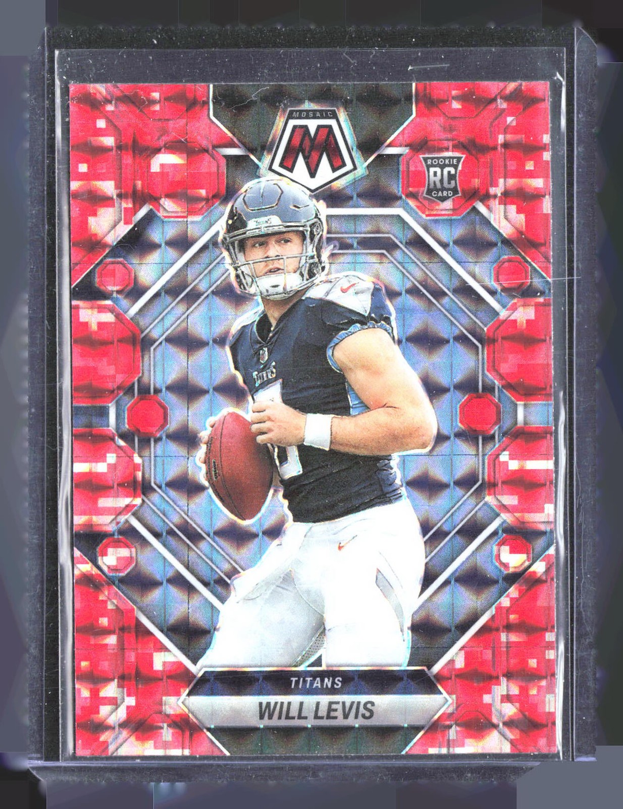 2023 Panini Mosaic #377 Will Levis Red Mosaic Rookie RO84
