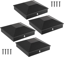 4X4 Post Caps for 3.5Inx3.5In Wood Fence Post, Water-Proof Uv-Proof Durable PP P