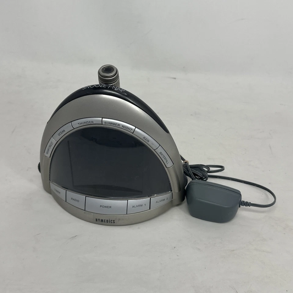 Homedics SS-5010 Soundspa AM/FM Clock Radio PROJECTOR - Image 3 of 4