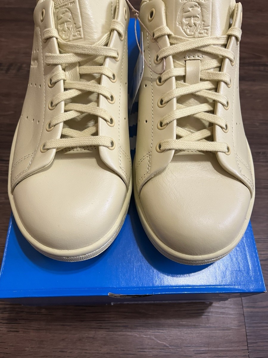 Adidas Stan Smith Lux Powder Yellow Men Sz 7.5 New JI3369 Sneakers