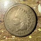 1861 Indian Head Cent Better Date