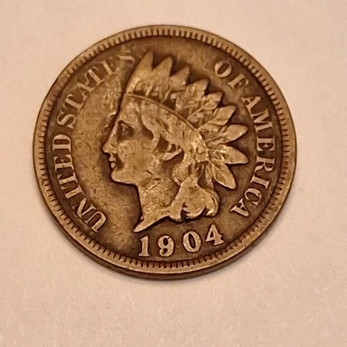1904-P Indian Head Cent — photo from the most recent tracked eBay sale