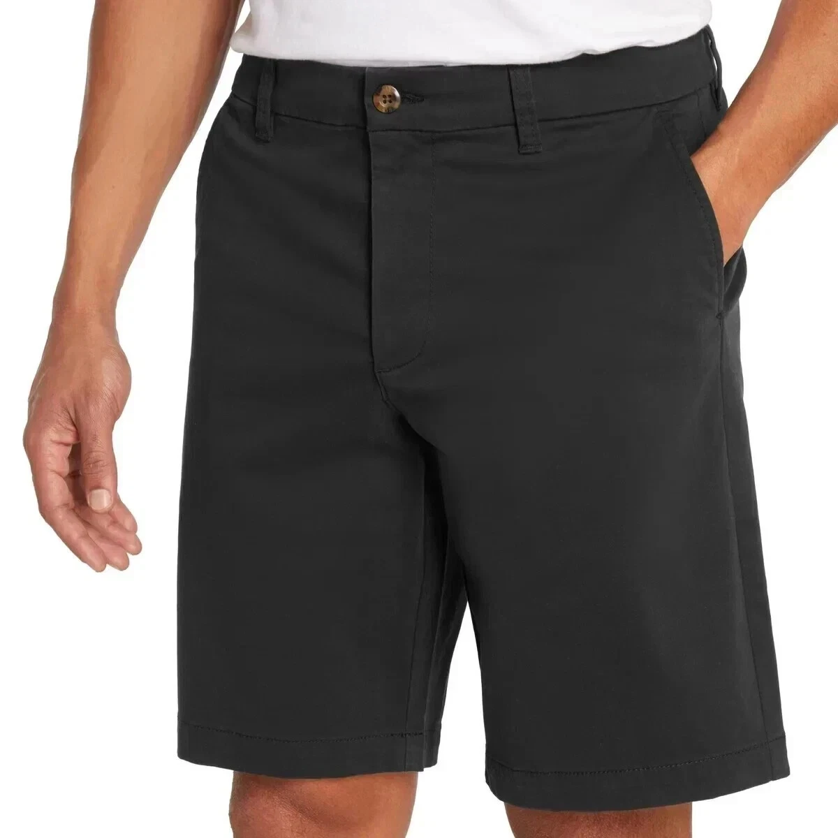 Gap Men's Flat Front Shorts, Black, Size, 40.
