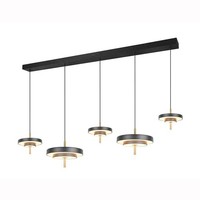 HäNgelampe Pendelleuchte Esszimmerlampe Led HöHenverstellbar Dimmbar Cct Schwarz