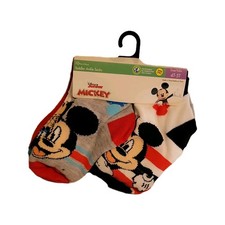 Disney Junior Mickey Mouse Ankle Socks 10 Pairs Multicolor 4T-5T