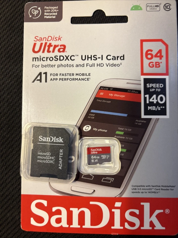 SanDisk Ultra MicroSDX UHS-I 32 GB Memory Card - Image 2 of 2