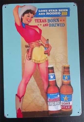 Plaque Métal 'Cold Beer Served Here' 8x12 Pouces - Déco Bar, Pub, Garage - Humour Cadeau - Neuf