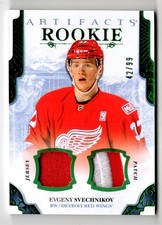 2017-18 Artifacts Materials Emerald Evgeny Svechnikov Rookie Patch 42/99 Detroit