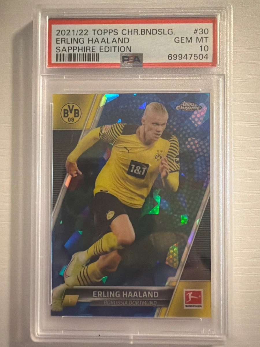 [psa10]　ハーランド　ルーキーカード Sapphire Edition 2021-22 Topps Chrome Bundesliga Sapphire Edition Erling Haaland