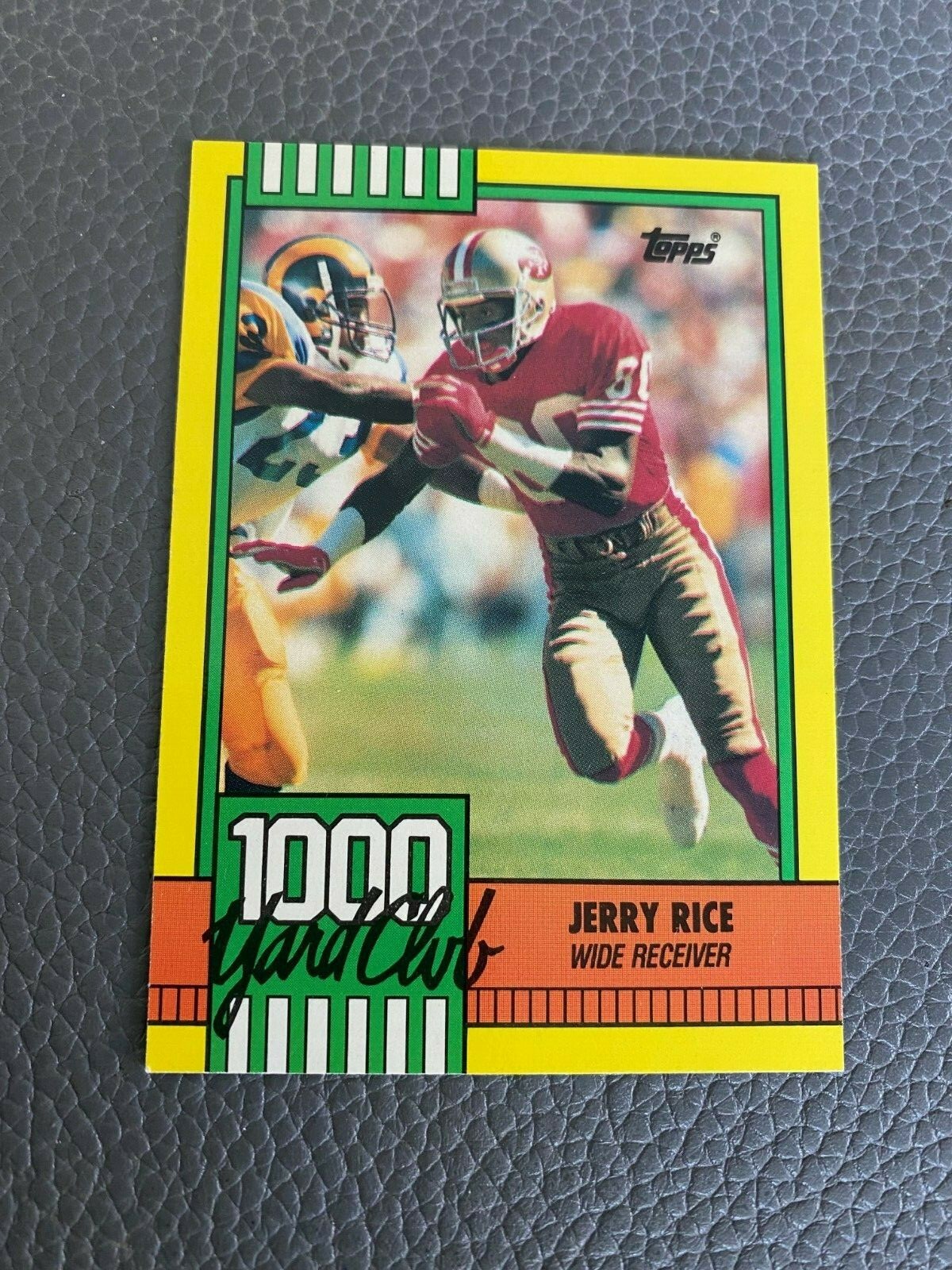 Jerry Rice 1990 Topps #1 1000 Yard Club SF 49'ers (2 stars on back) | eBay
