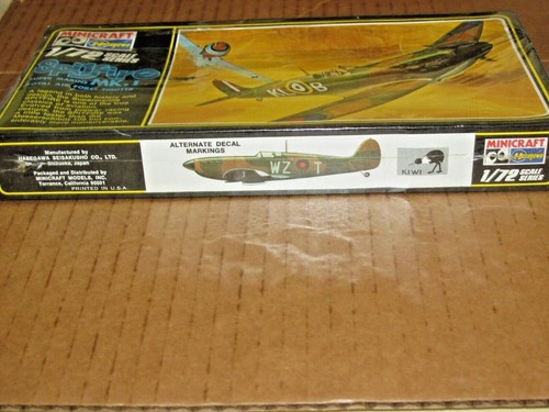 SPITFIRE~Super Marine MK.1~Royal Air Force Fighter~Vntg~1/72~Hasegawa~NEW SEALED - Picture 3 of 4